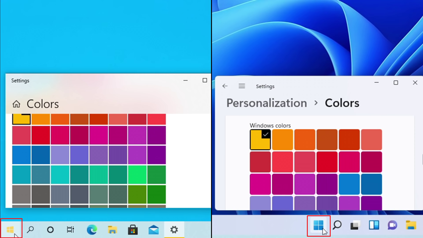 Windows 10 vs Windows 11